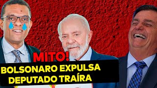 PODE RIR Deputado traíra de Bolsonaro é EXPULSO do PL e depois grava vídeo chorando [upl. by Hammer]