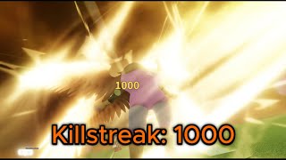 Slap Battles Killstreak 1000 full showcase [upl. by Ardni]