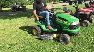 2112  John Deere la105 Mower [upl. by Marcy]