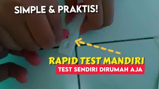 CARA RAPID TEST ANTIBODY MANDIRI DI RUMAH AJA GAMPANG BANGET [upl. by Timrek75]