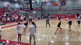 Highlights from the Lockwood leg of the 2024 MontanaWyoming AllStar Basketball Series [upl. by Llerdna]