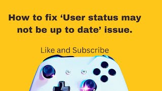 How to fix the issue User status may not be up to date on Roblox roblox issue subscribe like [upl. by Arateehc]