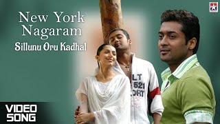 New York Nagaram  4K Video  Sillunu Oru Kaadhal  A R Rahman  Suriya  Jyothika  Vaali [upl. by Onaivlis799]