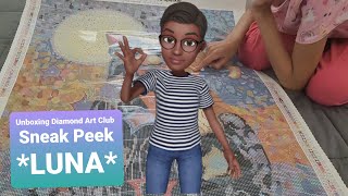 Unboxing Diamond Art Club Sneak Peek LUNA [upl. by Barbie]