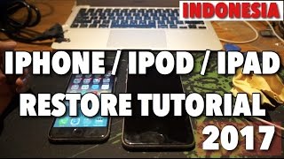 CARA RESTORE IPHONE 567IPADIPOD TUTORIAL [upl. by Neel407]