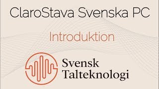 ClaroStava svenska PC  Introduktion [upl. by Macleod]