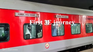 Dadar Ajmer SF Express train Journey  Traveling for 1st Time in 3E coach [upl. by Attennaj277]