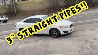 2017 Volvo S70 Turbo DUAL EXHAUST w 3quot STRAIGHT PIPES [upl. by Ainoet]