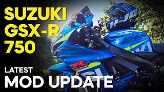 2015 GSXR 750 Mod Update [upl. by Litha416]