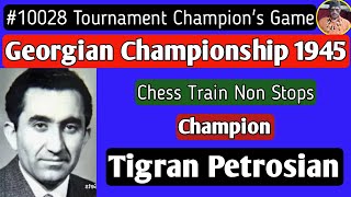 Georgian Championship  Tigran Petrosian 1945 chess [upl. by Legnalos]