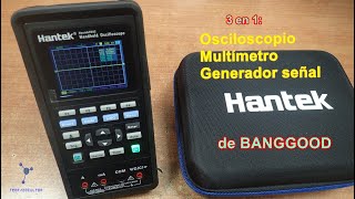 Hantek 2D422D72 Osciloscopio  multimetro  generador de señal [upl. by Garrity]