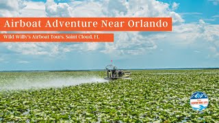 Airboat Adventure Near Orlando with Wild Willy’s Airboat Tour Florida [upl. by Susette103]