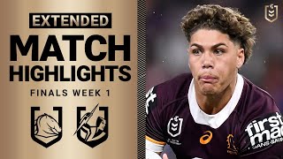 NRL 2023  Brisbane Broncos v Melbourne Storm  Extended Match Highlights Finals Week 1 [upl. by Glaser275]