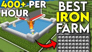 Best Iron Farm Minecraft Bedrock 120 [upl. by Lyrahs158]