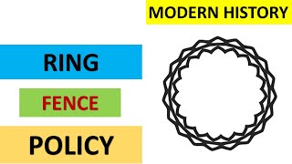 Ring Fence Policy of British in India in Hindi ring fence policy UPSCwarren hastings  GK in Hindi [upl. by Marquet]