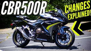 New 2023 Honda CBR500R Changes Explained [upl. by Blum]