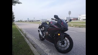 Honda CBR500R 2019First ride and top speed [upl. by Iseabal]