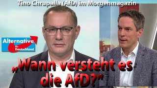 Wie die ARD im Interview mit Tino Chrupalla AfD heimlich Narrative in Fragen verbreitet [upl. by Cook111]