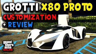 Grotti X80 Proto Customization  Review  GTA Online [upl. by Kramal]