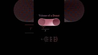 Volume of a Donut animation [upl. by Huff]