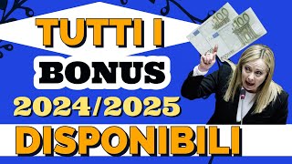 💰 Tutti i Bonus per famiglie Disponibili per il 2024 e anche nel 2025 💰 [upl. by Ehcram427]