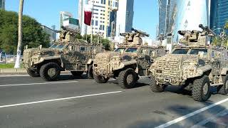 Qatar National Day military parade at Corniche 18122018 [upl. by Jens]