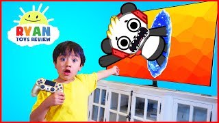 Ryan and Combo Panda jumped into the TV  New Gaming Channel VTubers with Ryan ToysReview [upl. by Dessma]