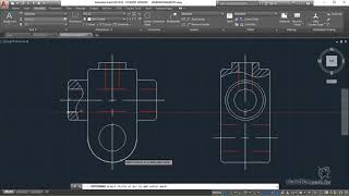 34  Mittellinien einfügen und Dimensionieren des Projekts  AutoCAD 2018 2D Grundlagen [upl. by Bakki]