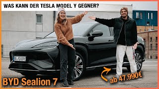 BYD Sealion 7 im Test 2025 Was kann der Tesla Model Y Gegner ab 47990€ Fahrbericht  Review [upl. by Ettenel]