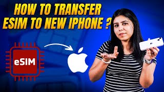 How to transfer eSIM from old iPhone to new iPhone  Jio and Airtel eSIM transfer [upl. by Uzzia]