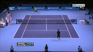 Atp World tour Finals 2012  Del Potro vs Djokovic SF Parte 2 HD [upl. by Aniles]