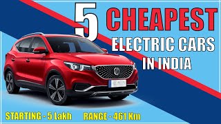 5 Most Affordable Electric Cars In India 2022  5 Budget Electric Cars Available In India [upl. by Eseerehs]