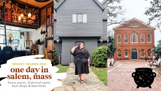 One Day in Salem Massachusetts Hocus Pocus Historical Sites Shopping amp More [upl. by Melisande]