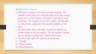 SYMMETRY OF MAIN SMECTIC PHASES [upl. by Hertzfeld]