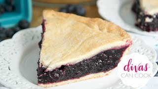 Homemade Blueberry Pie Made With Fresh Blueberries [upl. by Ibrab]