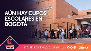 Aún hay cupos escolares en Bogotá [upl. by Ellga]