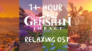 1 Hour of Relaxing Genshin Impact Music  OST All Regions Mix [upl. by Luapnaes474]