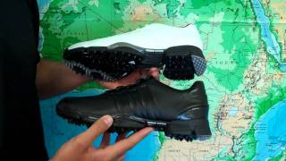 Adidas Greenstar and Greenstar Z Golf Shoe Review by wwwgolfetailcom [upl. by Dalenna]