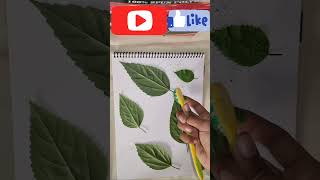 Spray painting on leaves 🤯😔😔😔like subscribe short  craft  painting [upl. by Ekralc]