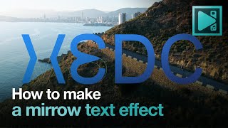 How To Create A Mirror Text Effect in VSDC [upl. by Yelrebmik55]