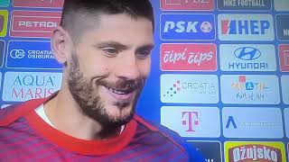 Hrvatska  Škotska 21🔴Kramarić nakon utakmice [upl. by Elboa863]