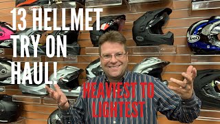 13 Popluar Adventure Helmets  Try on Haul  For Dual Sport and ADV Motorcycles [upl. by Philbo893]