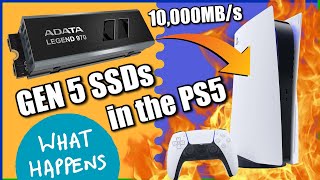 What Happens When You Use a Gen5 SSD in a Playstation 5 [upl. by Kappenne]