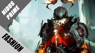 Warframe  Fashion Frame  Nidus Prime  Hellfire Paladin [upl. by Ylus]