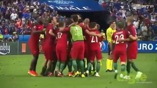 Jogadores Portugueses filmados de outro angulo na Final do Euro 2016 [upl. by Haimes]