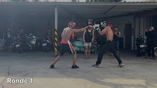 Sparring Boxing  Street Workout vs Silat Pagar Nusa [upl. by Enymsaj]