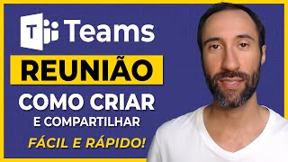 Como Criar Reunião no Microsoft Teams e Compartilhar o Link [upl. by Guzel563]