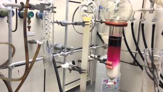 Time lapse  column chromatography  porphyrin [upl. by Yznel]