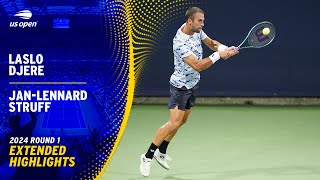 Laslo Djere vs JanLennard Struff Extended Highlights  2024 US Open Round 1 [upl. by Chipman]