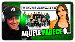 CORINGA REAGINDO A 20 HOMENS VS GIOVANA DIB [upl. by Muriel162]